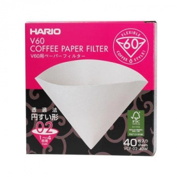 hario papierové filtre 40 ks